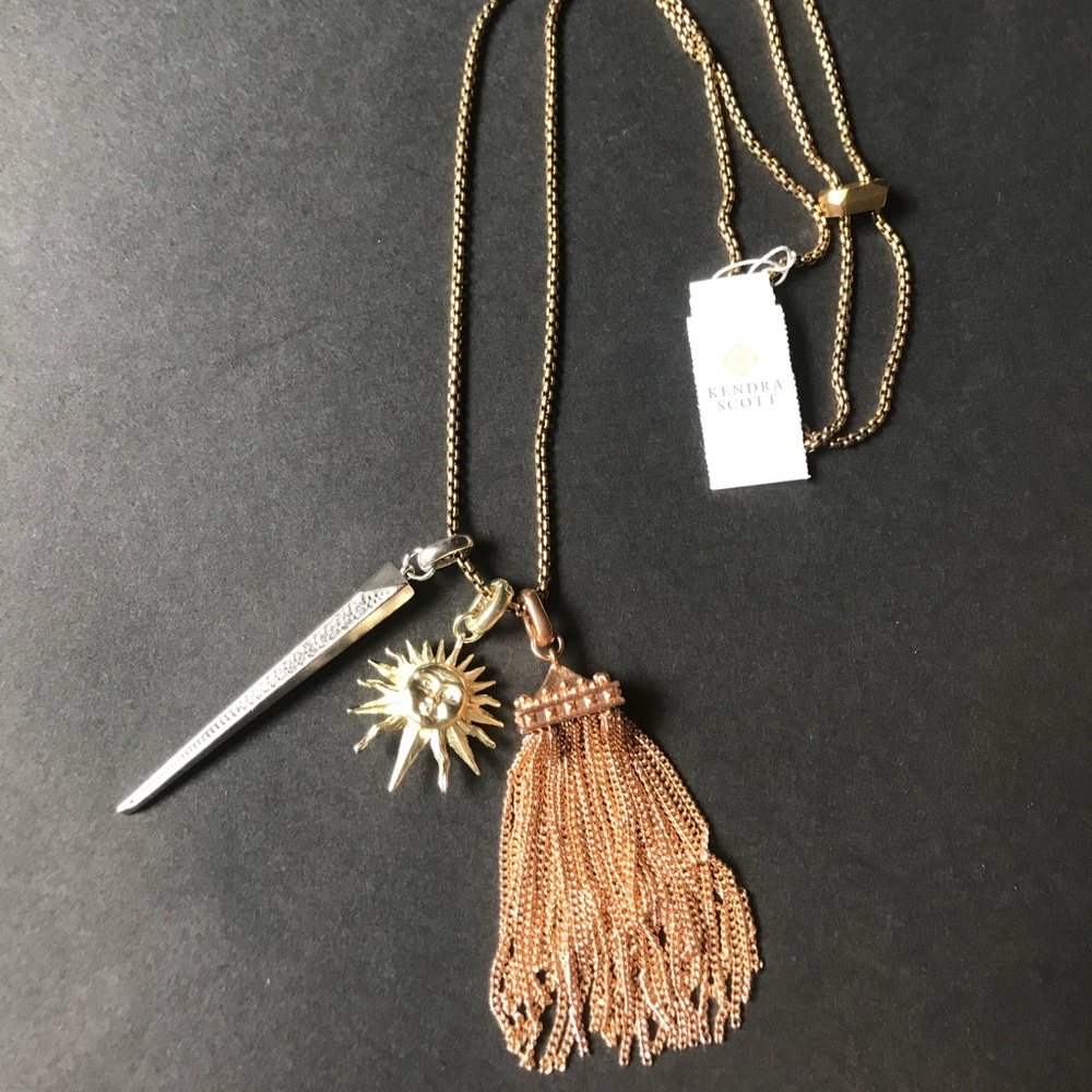 Kendra Scott Sun, Spike & Tassel Necklace